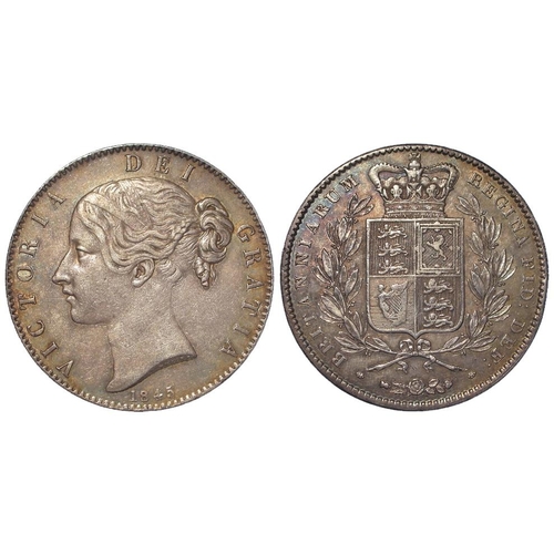 371 - Crown 1845 cinquefoils, S.3882, iridescent toned nEF (David Fayers Collection)