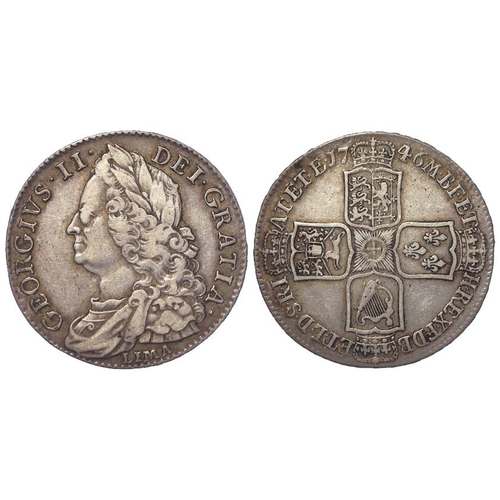 459 - Halfcrown 1746 D.Nono, LIMA below bust, S.3695A, nVF (David Fayers Collection)