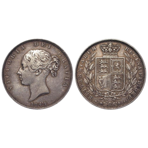 478 - Halfcrown 1844 GVF/aVF (David Fayers Collection)