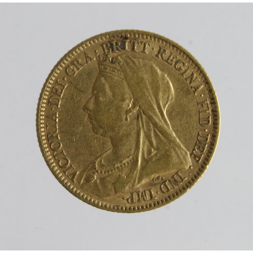 53 - Half Sovereign 1893 veiled hd., GF (David Fayers Collection)