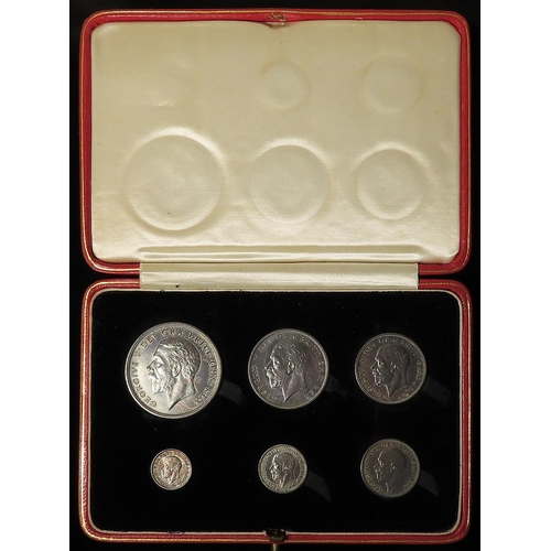 539 - Proof Set 1927 (6 coins) Wreath Crown to Threepence, toned nFDC with original case.