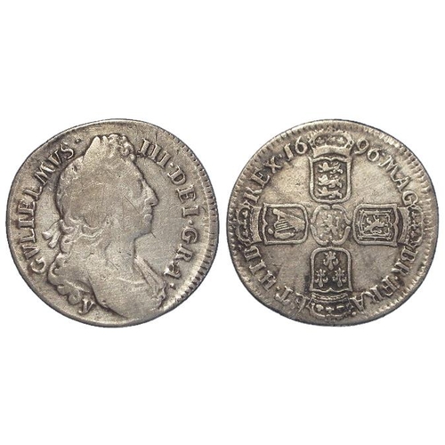 553 - Shilling 1696y Fine (David Fayers Collection)