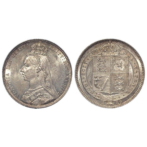 562 - Shilling 1889 large hd., S.3927, GEF