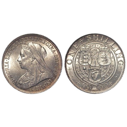 564 - Shilling 1900 aUnc (David Fayers Collection)