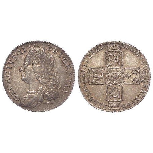 582 - Sixpence 1758 nEF