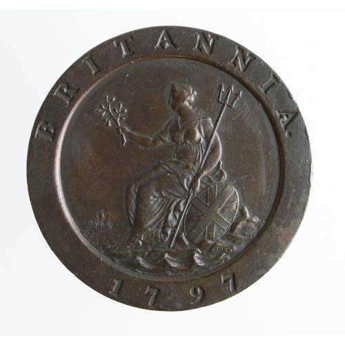 609 - Twopence 1797 copper 