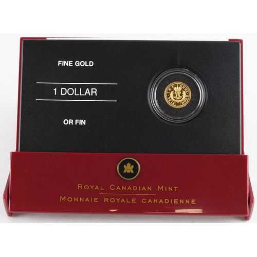 630 - Canada Dollar 2006 gold Proof FDC boxed as issued