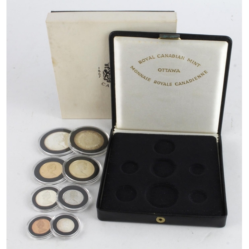 640 - Canada Proof Set 1967 (8 coins) including gold 20 Dollars. aFDC, in hard plastic capsules along with... 