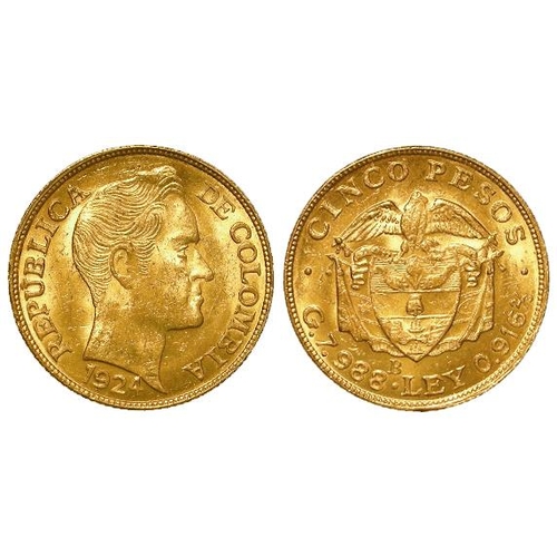 655 - Columbia 5 Pesos 1924 GEF