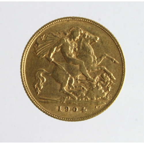 67 - Half Sovereign 1904 GF (David Fayers Collection)