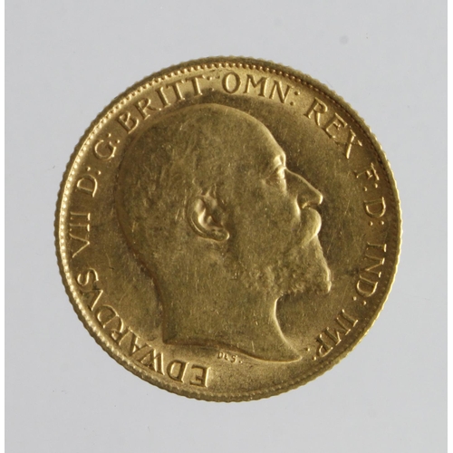 72 - Half Sovereign 1908 nEF (David Fayers Collection)
