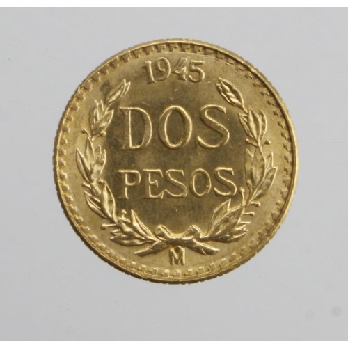 732 - Mexico 2 Pesos 1945 GEF