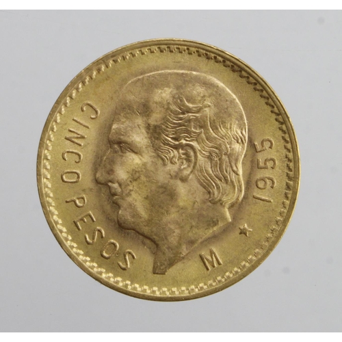 736 - Mexico 5 Pesos 1955 GEF