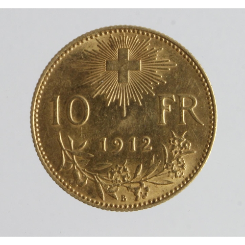 769 - Switzerland 10F 1912 VF (David Fayers Collection)
