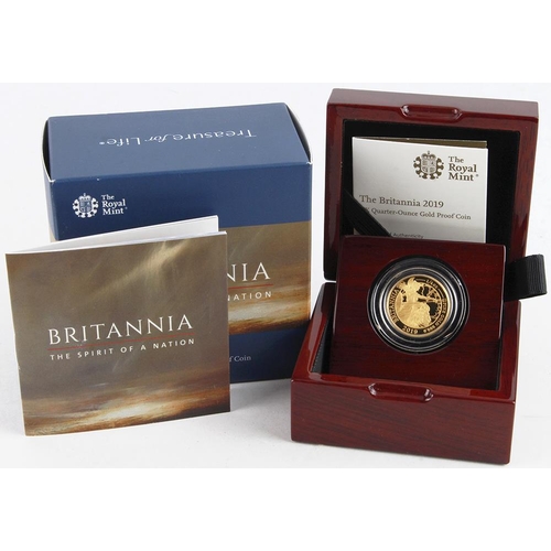 8 - Britannia Twenty Five Pounds (Quarter ounce) 2019 Proof FDC boxed as issued