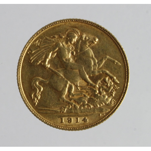 95 - Half Sovereign 1914 VF (David Fayers Collection)