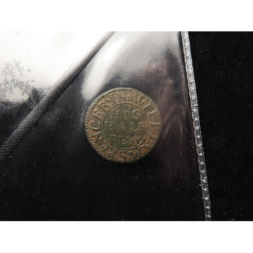 1200 - Token, 17thC: Leicester, William Spencer Halfpenny, N.2845(obverse only), BW.52, Fine. Ex DNW (Noona... 