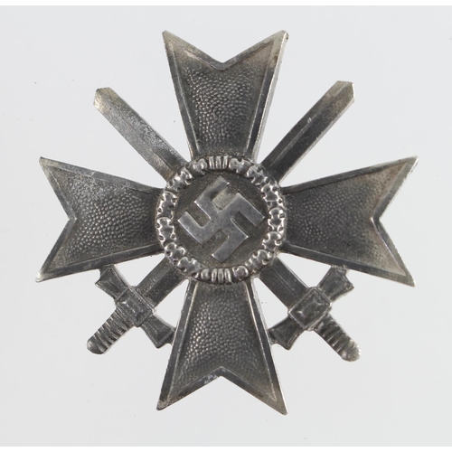 1086 - German War Merit Cross 1st class with swords, maker marked 21 on pin.