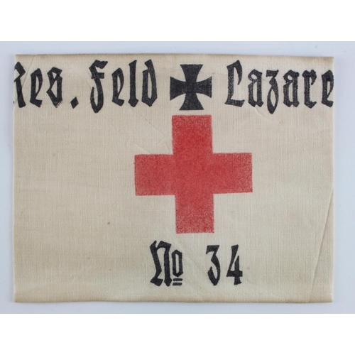 1096 - German WW1 medical orderly arm band.