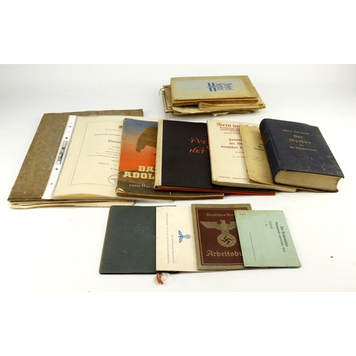 1100 - German WW2 assorted ephemera photos booklets etc.