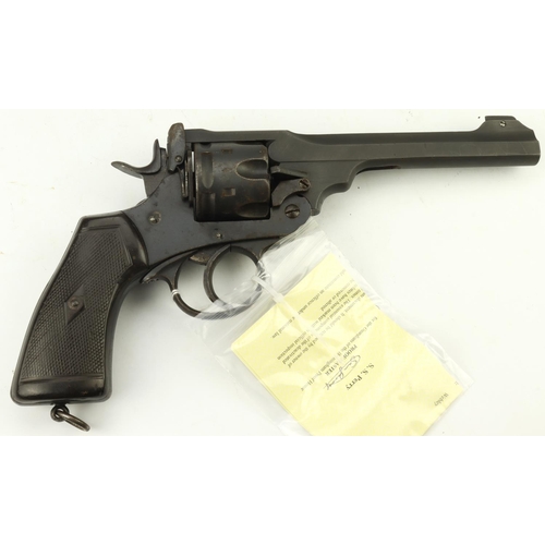 119 - Webley MkVI WW1 Service Revolver, issued to an officer in 1918 (sold out of service 