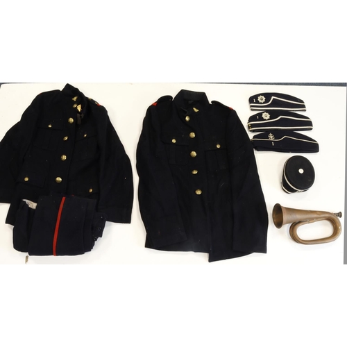 209 - Church Lads Brigade and Boy Scouts items including photos, documents, uniforms, hats, bugle etc. Som... 