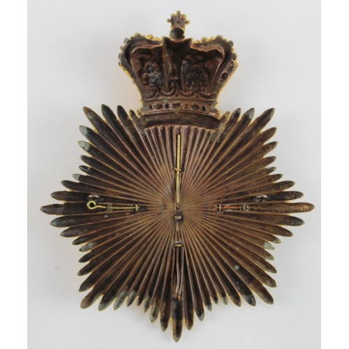 276 - Helmet Plate - Herefordshire Regiment '36' Belltop Officers, circa 1816-22, General officers shako. ... 