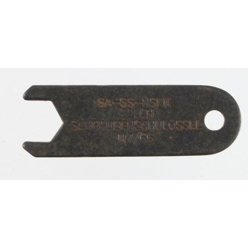 38 - German Dagger spanner for securing the top nuts on SS, SA,NSKK daggers maker marked.