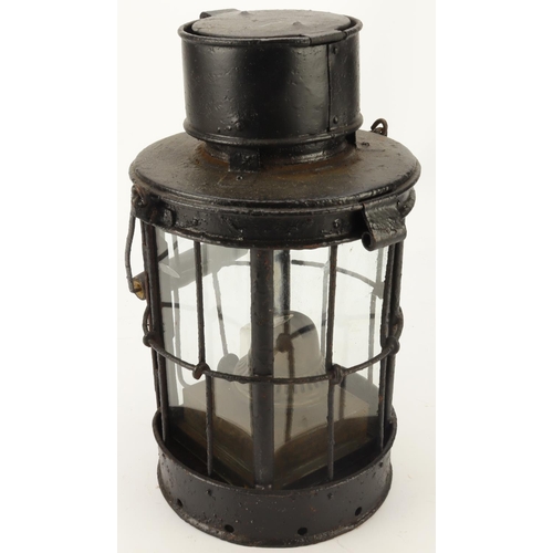 409 - WW1 1917 dated British trench lantern clean example.