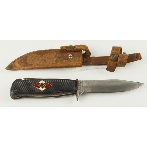 42 - German HJ Hitler Youth Knife, small samping type.