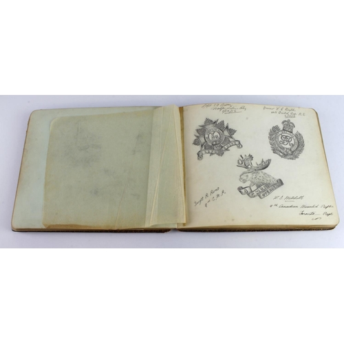 433 - WW1 Nurses 'scrap' album belonging to 'Sister Kennedy, High Beach, Westgate 1916', (Kent) with many ... 