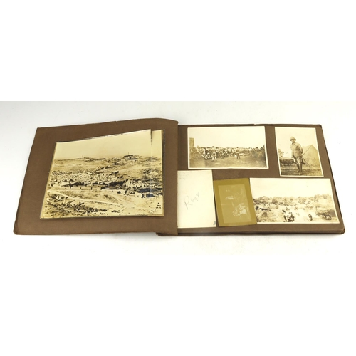 440 - WW1 photo albums containing various photos of Salonica and France with some good photos of the battl... 