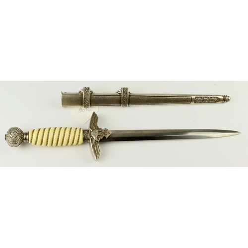 46 - German Luftwaffe Officers dagger, complete with scabbard.