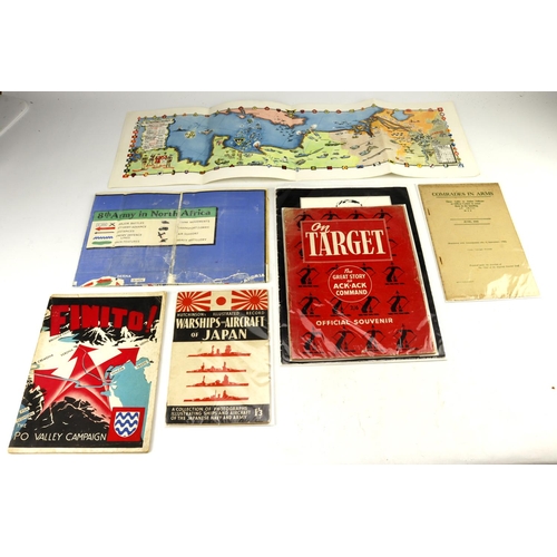 475 - WW2 collection of various propaganda booklets maps etc.