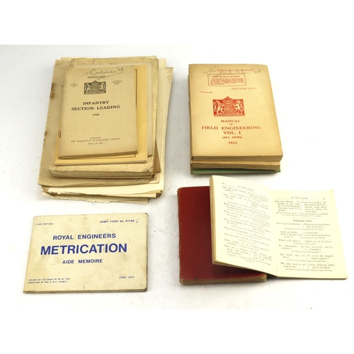 476 - WW2 collection of various training pocket manuals etc.