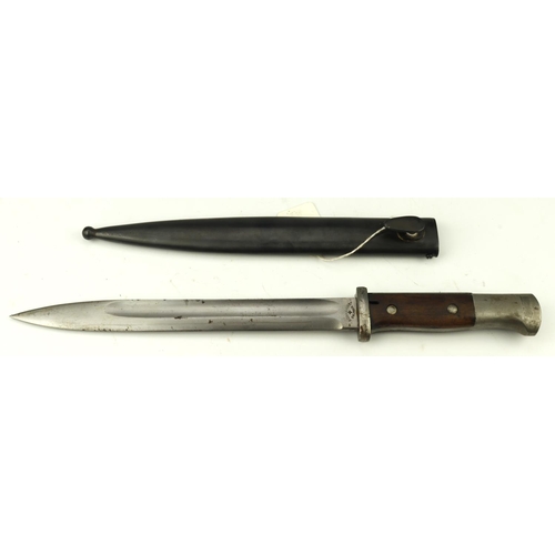 5 - Bayonet 1916 dated model 1984/98 knife bayonet made by Richa Herder Solingen in scabbard.