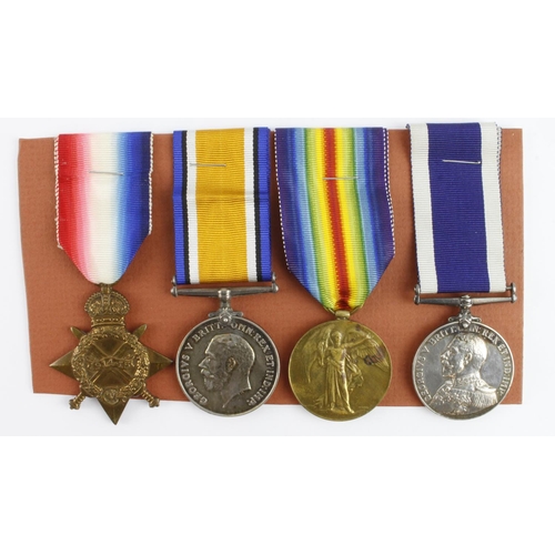 545 - 1915 Star Trio (PO.7428 Pte F Shaw RMLI) Naval LSGC Medal GV (PO/7428 Francis Shaw, Private, RMLI). ... 