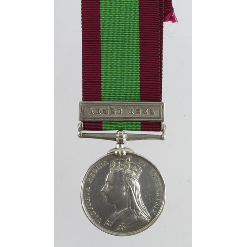 565 - Afghanistan Medal with Ahmed Khel clasp (884 Lce Corpl H Burns 59th Foot). Note: this man does not a... 