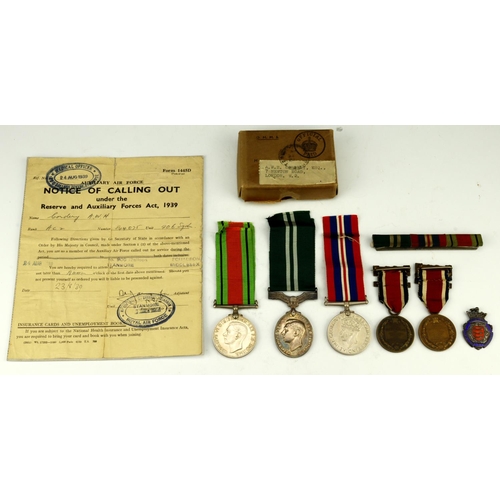 569 - Air Efficiency Award GVI (844075 Cpl A W H Cordery AAF), Defence & War Medals. Named box of issue, l... 