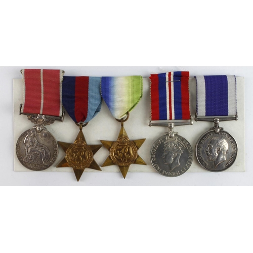 589 - British Empire Medal (Mily) (Sto P.O. Harry Tilsen P/K 63601) 1939-45 Star, Atlantic Star, War Medal... 