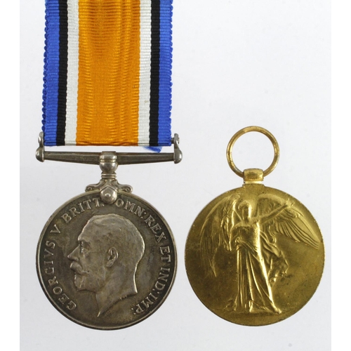 603 - BWM & Victory Medal (16578 Pte C M Newman Suffolks) served 11th / 8th / 4th Bn's. Awarded the Silver... 