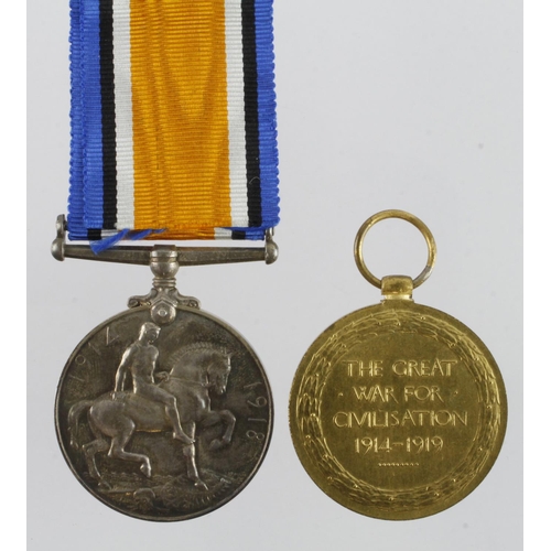 603 - BWM & Victory Medal (16578 Pte C M Newman Suffolks) served 11th / 8th / 4th Bn's. Awarded the Silver... 