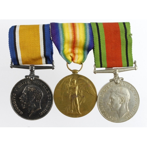 605 - BWM & Victory Medal (196379 Gnr A Barnes RA) and Defence Medal (3) (David Fayers Collection)