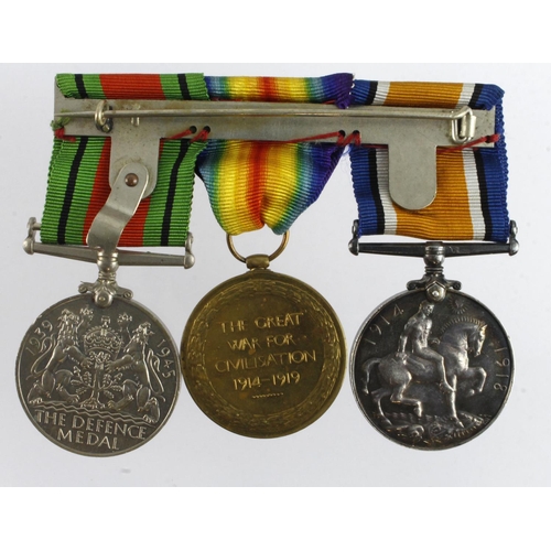 605 - BWM & Victory Medal (196379 Gnr A Barnes RA) and Defence Medal (3) (David Fayers Collection)