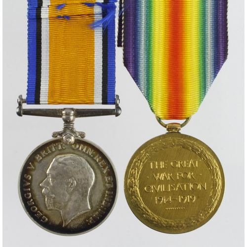 609 - BWM & Victory Medal (2418 Pte W J Bond Norfolks) Died 21st August 1915 Gallipoli with the 1/5th 'San... 