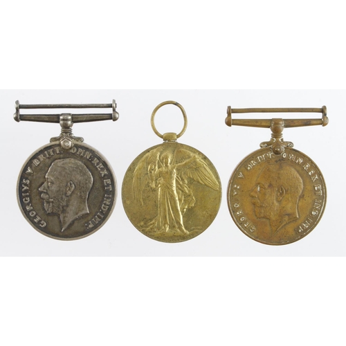 612 - BWM & Victory Medal (3212 Pte A L Howgego 25-London R), Territorial War Medal GV (3212 Pte A L Howge... 