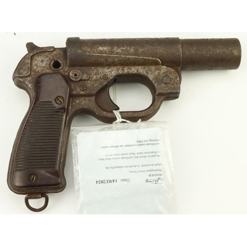 63 - German WW2 LP-42 Flare Pistol, frame marked 