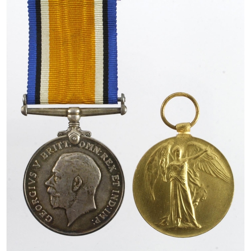 633 - BWM & Victory Medal (T4-198145 Dvr G Rayner ASC)