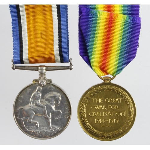 639 - BWM & Victory Medal for (88721 2.A.M. D C R Harker RAF) (David Fayers Collection)