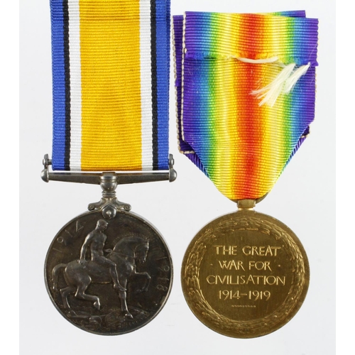 646 - BWM (W.O.2. G F W Thomas RNAS) and Victory Medal (F.6639 G F W Thomas C.P.O.3. RNAS) with copy medal... 